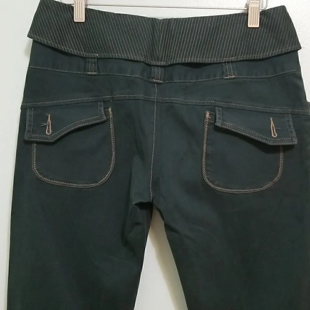 Over the knee shorts, dark green,  size 29.